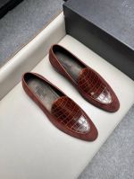 Berluti Red calfskin Leather Shoes-Berluti Man Business Leather Shoes